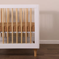 T29536BTS,Burnt Sienna Muslin Mini Crib Sheet in GOTS Certified Organic Cotton