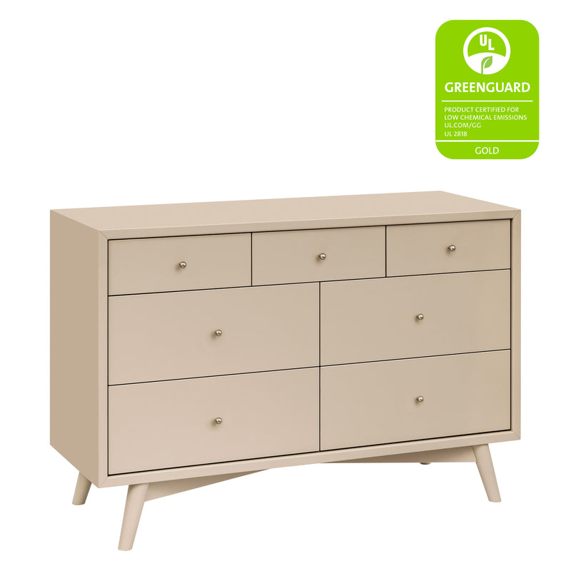 M15916TPE,Palma 7-Drawer Double Dresser  Assembled in Taupe