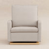 M20984PBEWLB,Cali Pillowback Chair and a Half Glider in Performance Beach Eco-Weave w/ Light Wood Base