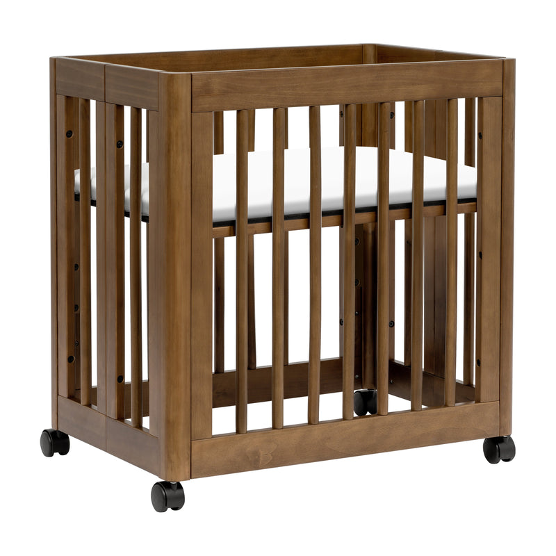 M23401NL,Yuzu 8-in-1 Convertible Crib w/All-Stages Conversion Kits in Natural Walnut