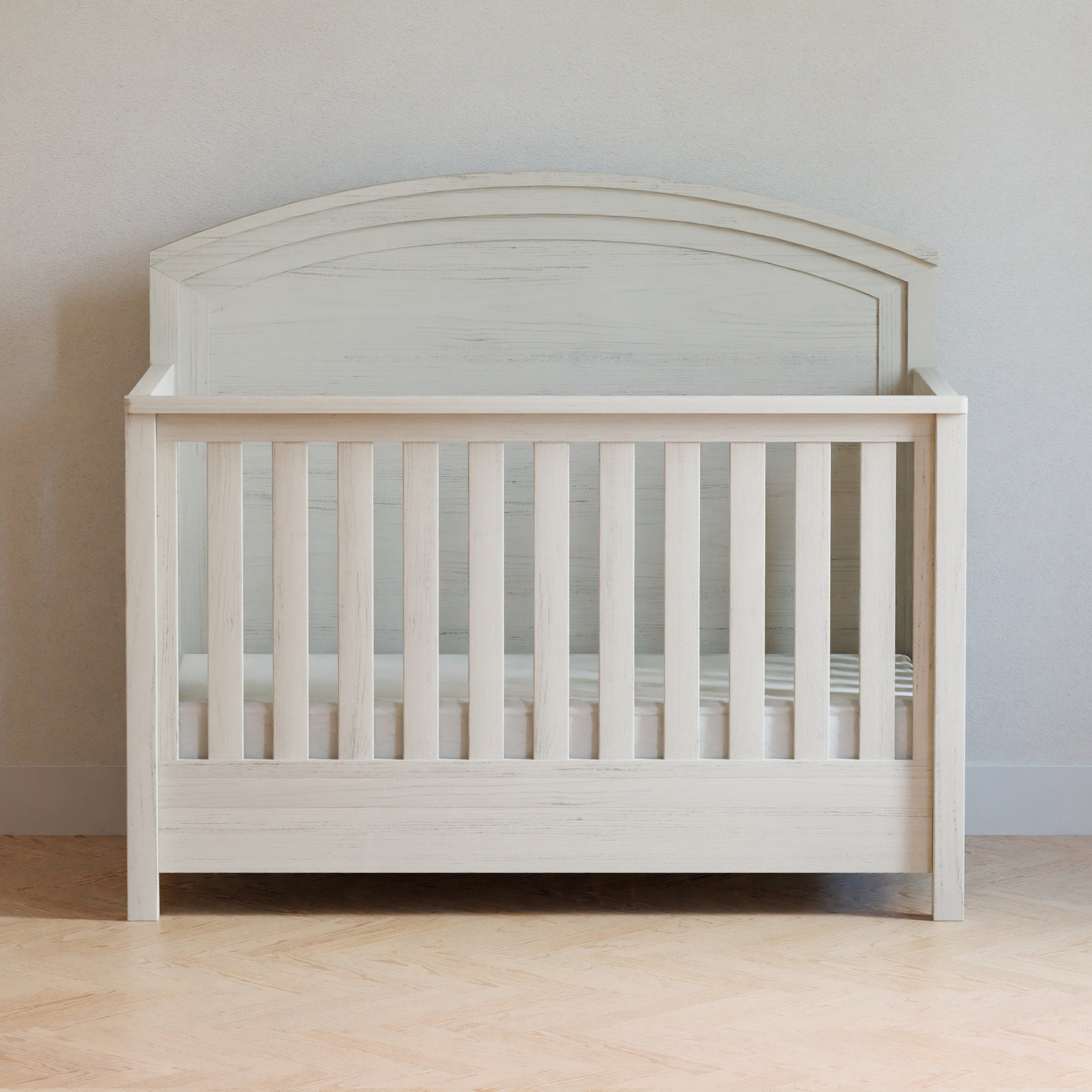 B26401WDF,Hemsted 4-in-1 Convertible Crib in White Driftwood