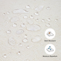 M22286PCMEWLB,Crewe Electronic Swivel Glider Recliner in Performance Cream Eco-Weave w/Light Wood Base