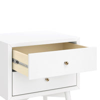 M15960W,Palma Nightstand  Assembled in White