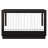 M8601KB,Harlow 3-in-1 Convertible Crib w/Toddler Bed Conversion Kit in Black/Acrylic