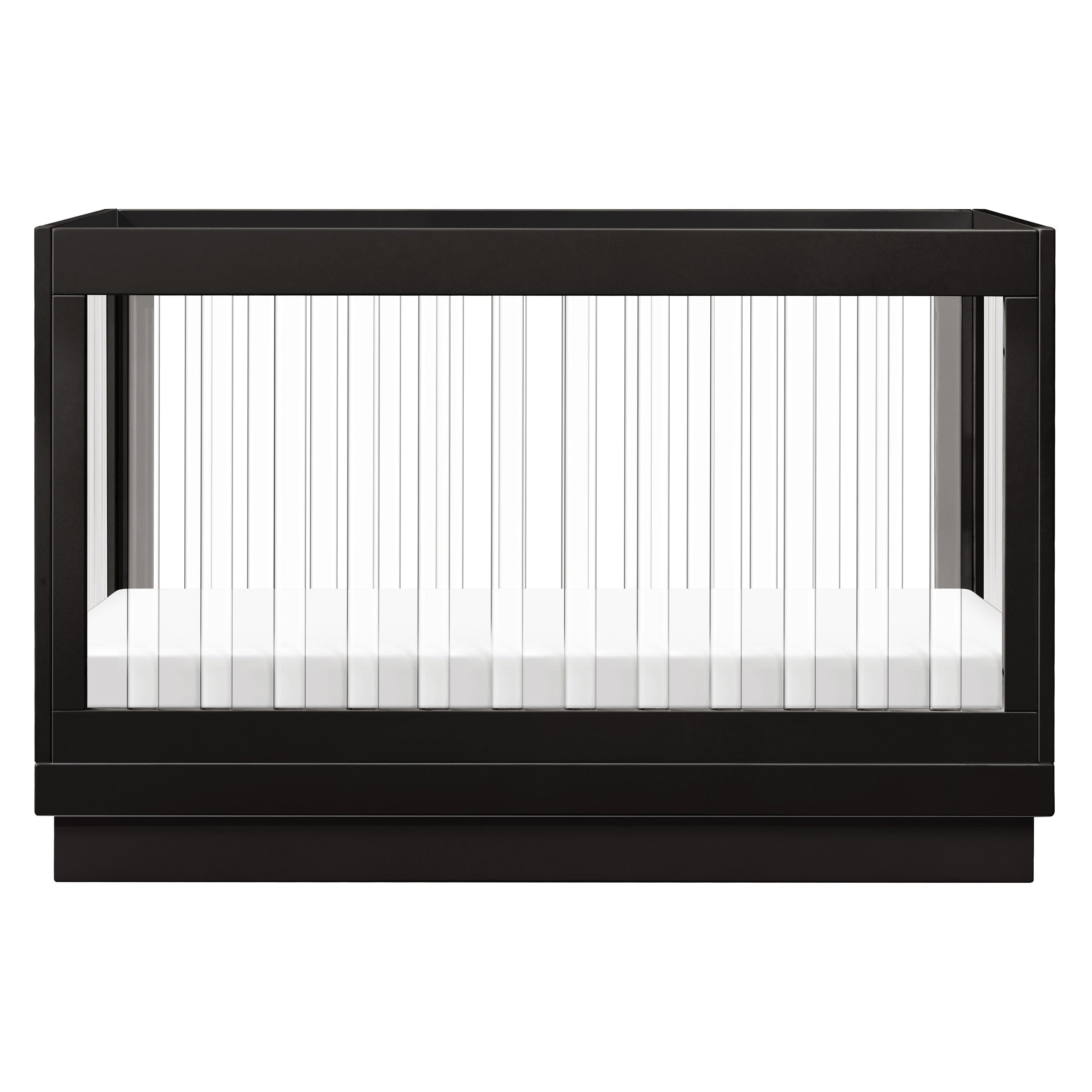 M8601KB,Harlow 3-in-1 Convertible Crib w/Toddler Bed Conversion Kit in Black/Acrylic
