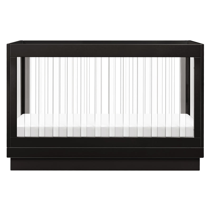M8601KB,Harlow 3-in-1 Convertible Crib w/Toddler Bed Conversion Kit in Black/Acrylic