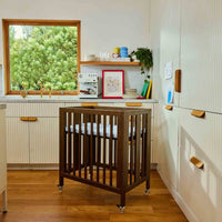 M30880NL,Rolli 9-in-1 Convertible All-Stages?? Crib w/ Bassinet & Toddler Bed Kits in Natural Walnut