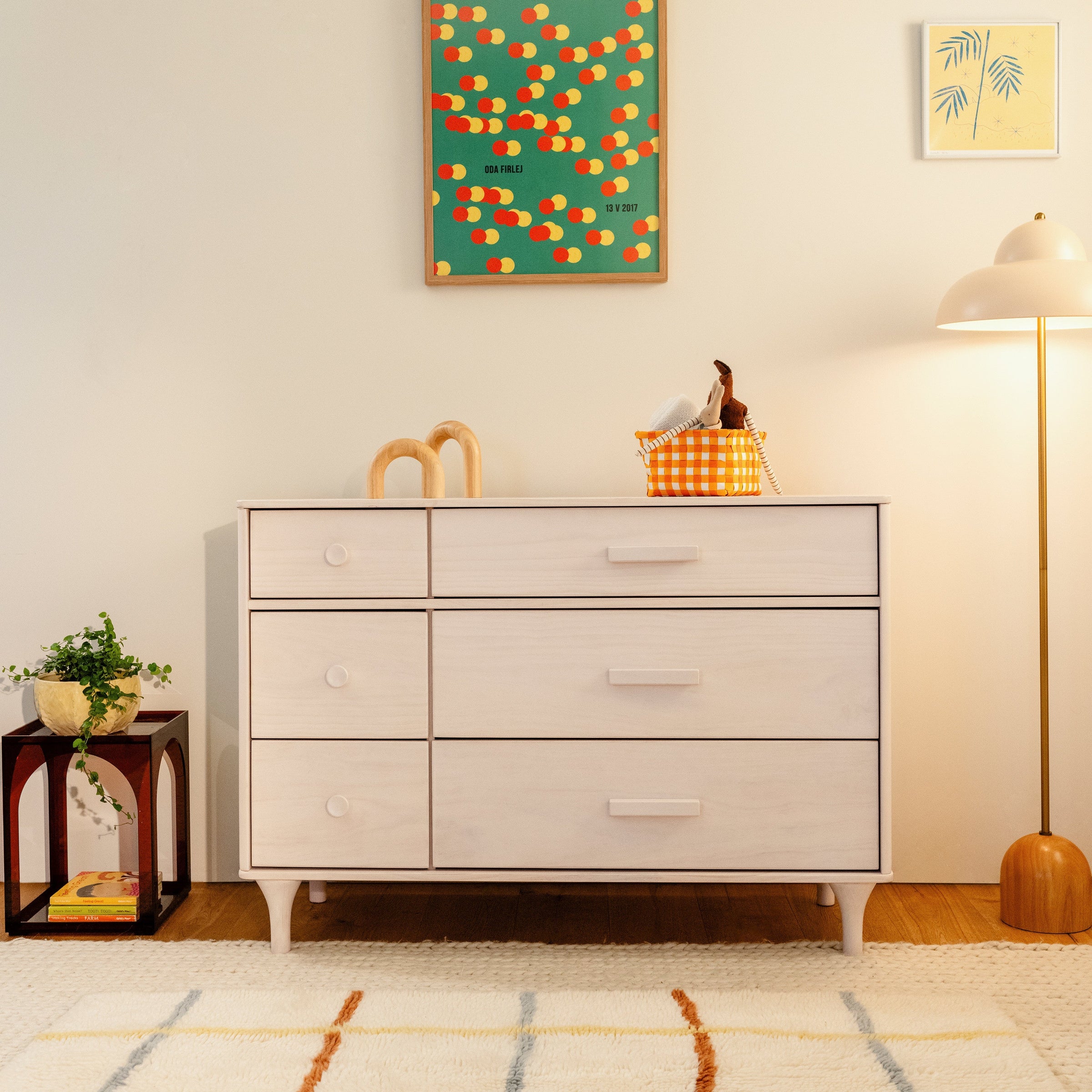 M9016NX,Lolly 6-Drawer Double Dresser  Assembled in Washed Natural