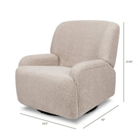 M27687EGS,Winslow Extra Wide Recliner and Swivel Glider in Earl Grey Shearling