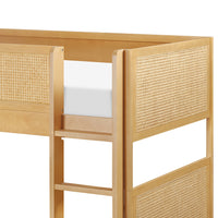 M25994HYNC,Bondi Cane Convertible Bunk Bed in Honey with Natural Cane