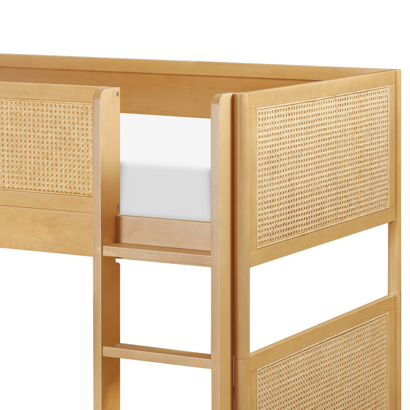 M25994HYNC,Bondi Cane Convertible Bunk Bed in Honey with Natural Cane