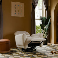 M30087AT,Rainbow Recliner and Swivel Glider in Almond Teddy Loop