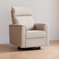 M17186PBEW,Willa Plus Power Glider Recliner w/ Power Headrest in Performance Beach Eco-Weave