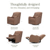 M27787PREB,Devon Recliner and Swivel Glider in Performance Dusty Rose Eco-Basketweave