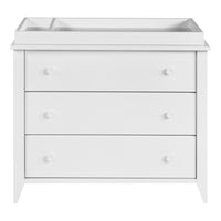 M10323W,Sprout 3-Drawer Changer Dresser in White Finish