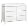 M10326W,Sprout 6-Drawer Double Dresser in White