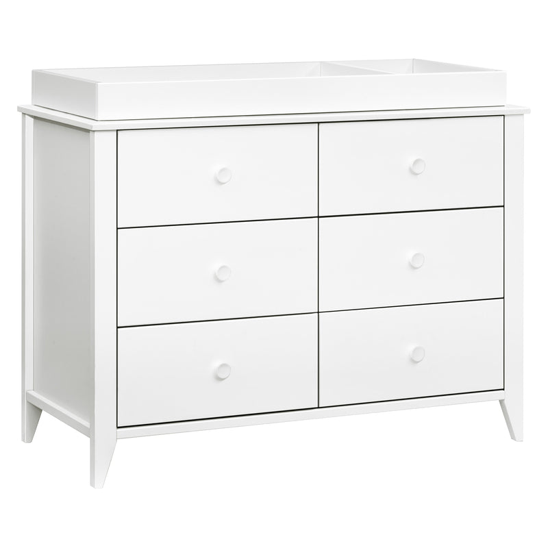 M10326W,Sprout 6-Drawer Double Dresser in White
