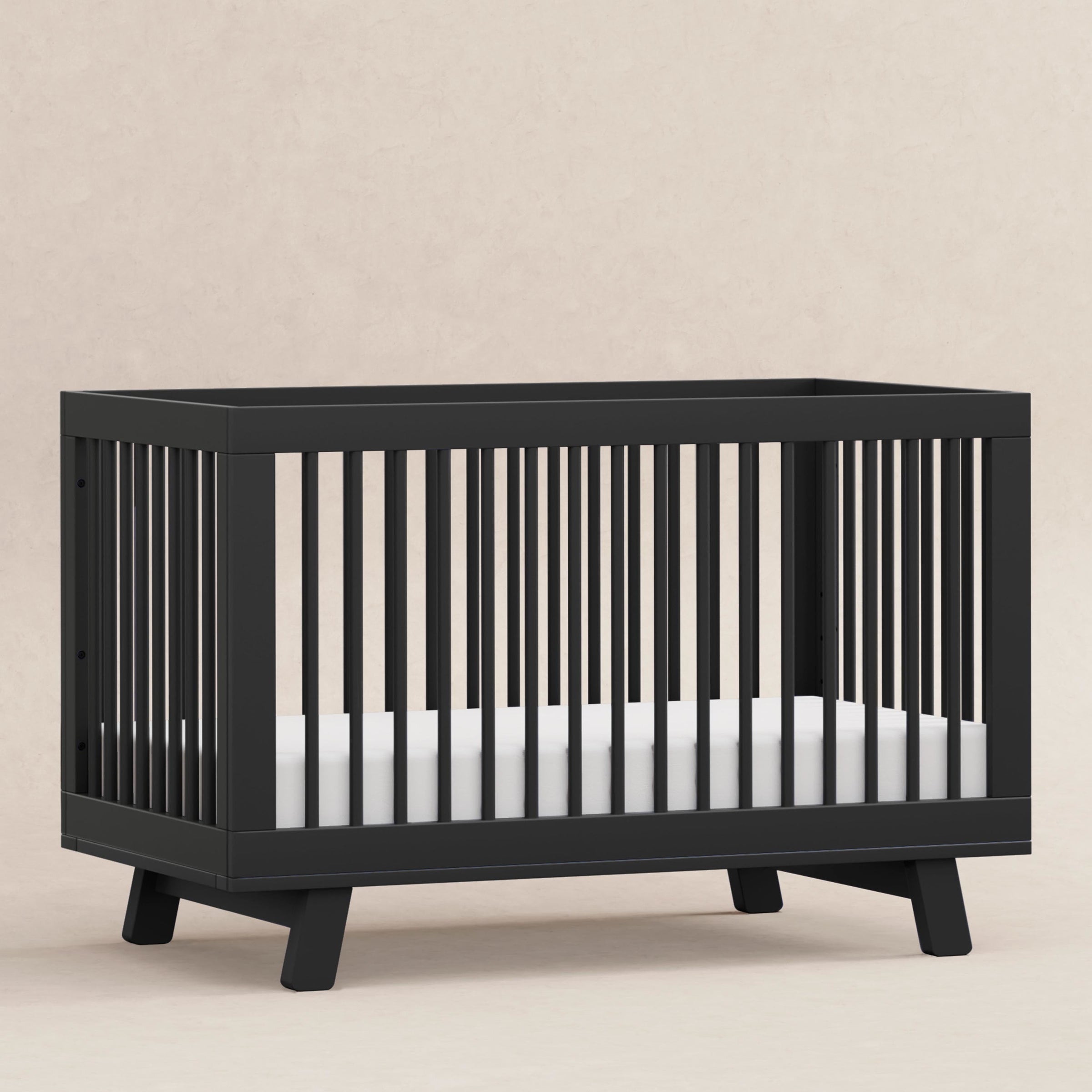 M4201B,Hudson 3-in-1 Convertible Crib w/Toddler Bed Conversion Kit in Black