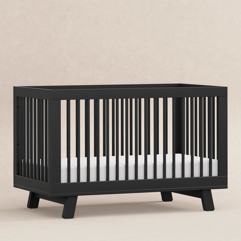 M4201B,Hudson 3-in-1 Convertible Crib w/Toddler Bed Conversion Kit in Black