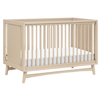 M15401TPE,Peggy Mid-Century 3-in-1 Convertible Crib w/Toddler Bed Conversion Kit in Taupe