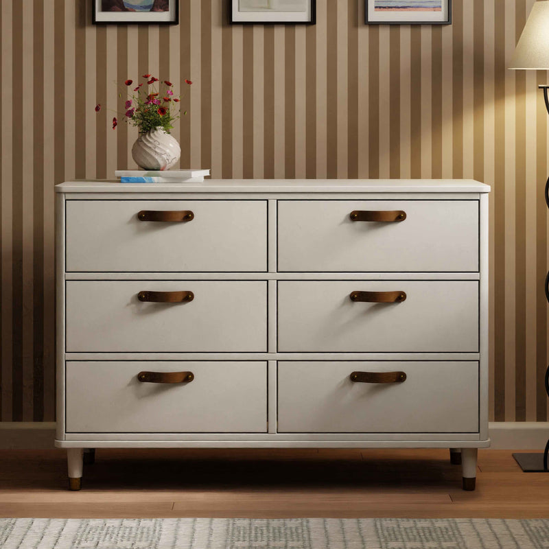 B14316RW,Tanner 6-Drawer Dresser in Warm White