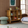 M31811HY,Crosby Open Bookcase in Honey