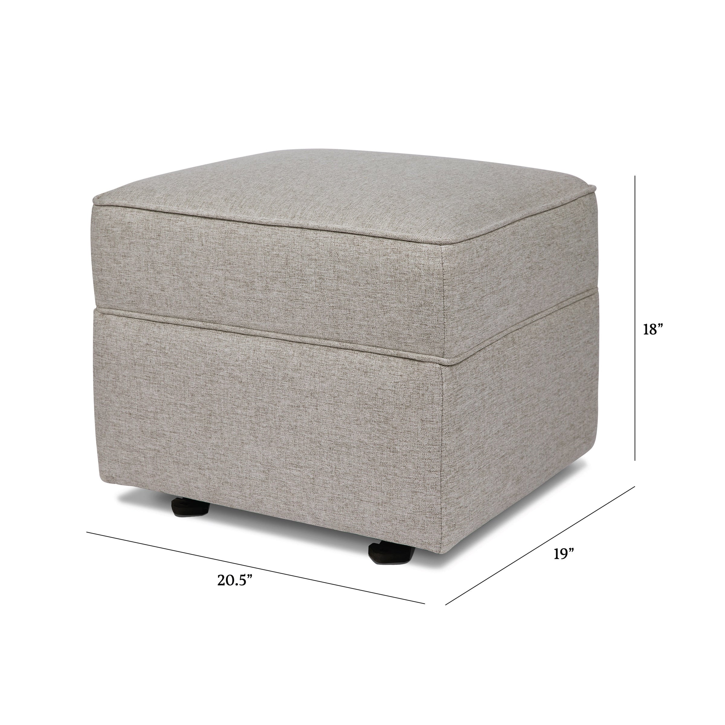 M17285PGEW,Willa/Alden Gliding Ottoman in Performance Grey Eco-Weave