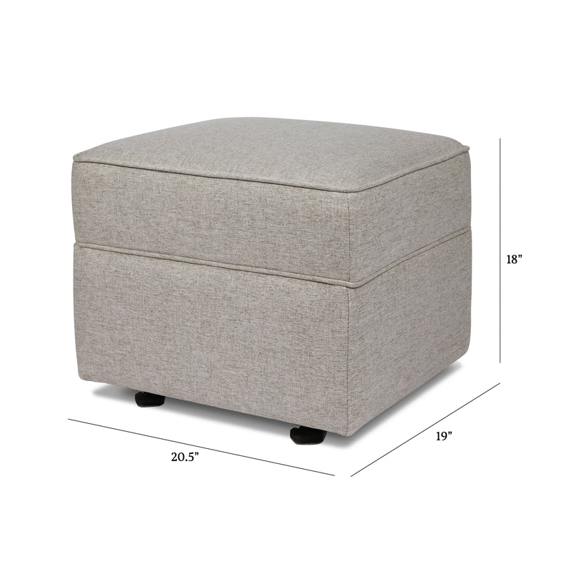 M17285PGEW,Willa/Alden Gliding Ottoman in Performance Grey Eco-Weave