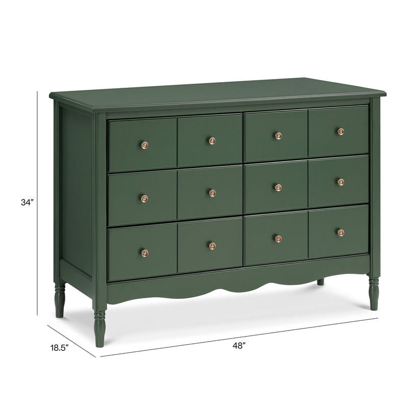 M7116FRGR,Liberty 6-Drawer Assembled Dresser in Forest Green