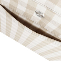 M17183TGH,Willa Deluxe Power Glider Recliner w/Heat&Massage in Tan Gingham