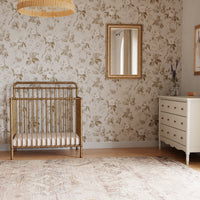M15398VG,Winston 4-in-1 Convertible Mini Crib in Vintage Gold