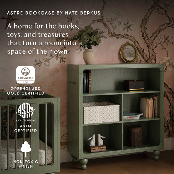 M33314AE,Nate Berkus x Babyletto Astre Assembled Bookcase in Archival Elm