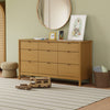 M25928HY,Bondi 9-Drawer Assembled Dresser in Honey