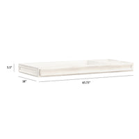 M17319CW,Palermo Removable Changing Tray in Coastal White