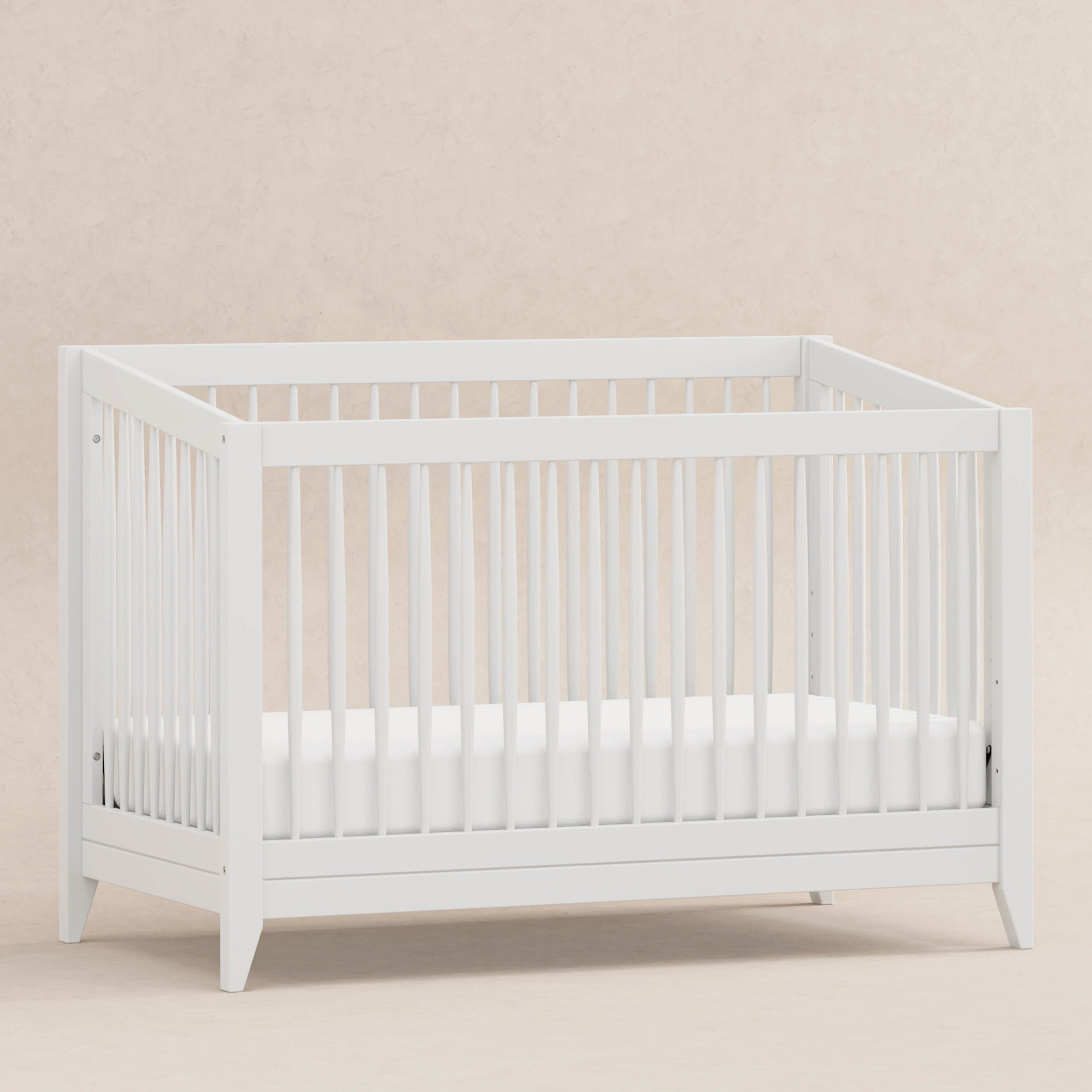 M10301W,Sprout 4-in-1 Convertible Crib w/Toddler Bed Conversion Kit in White Finish