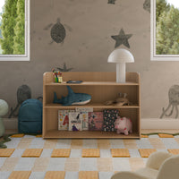 M32211NX,Melo Montessori-Inspired Bookcase in Washed Natural