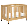 M6601HY,Maki Full-Size Folding Crib w/ Toddler Bed Conversion Kit in Honey