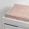 T28037,Daisy Quilted Muslin Changing Pad Cover in GOTS Certified Organic Cotton