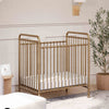 M15598VG,Abigail 3-in-1 Convertible Mini Crib in Vintage Gold
