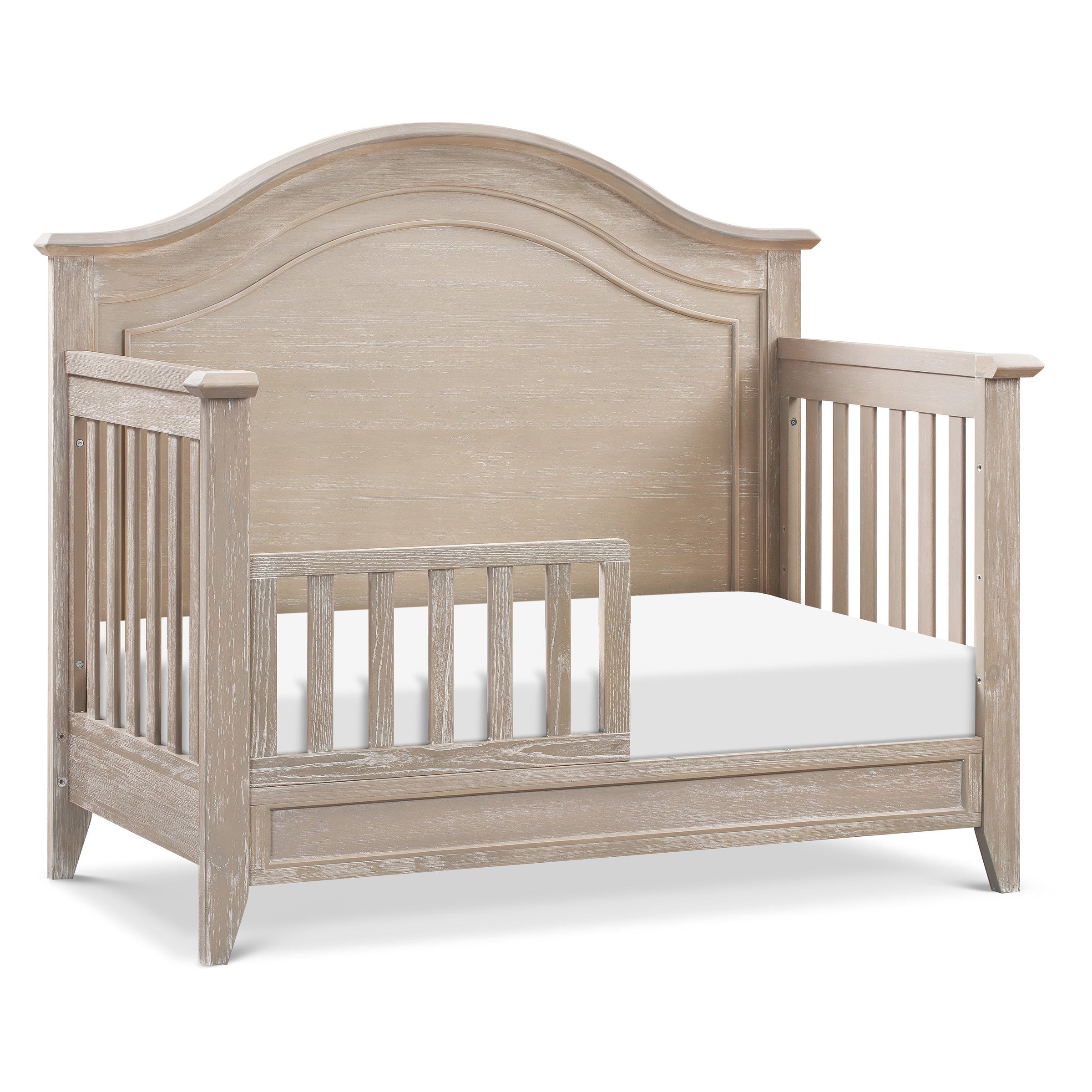 M34401SDB,Beckett Rustic 4-in-1 Convertible Curve Top Crib in Sandbar