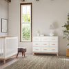 M5826WNX,Scoot 6-Drawer Dresser in White/Washed Natural