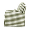 M21787GGH,Crawford Pillowback Comfort Swivel Glider in Moss Green Gingham