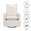 M20987PCMEW,Cali Pillowback Swivel Glider in Performance Cream Eco-Weave
