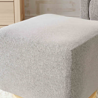 M26385PGEWLB,Kiwi Gliding Ottoman in Performance Grey Eco-Weave w/ Light Wood Base