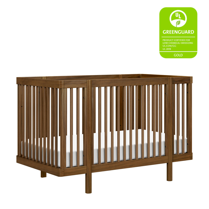 M29880NL,Pogo 8-in-1 Convertible Crib w/All-Stages Conversion Kits in Natural Walnut
