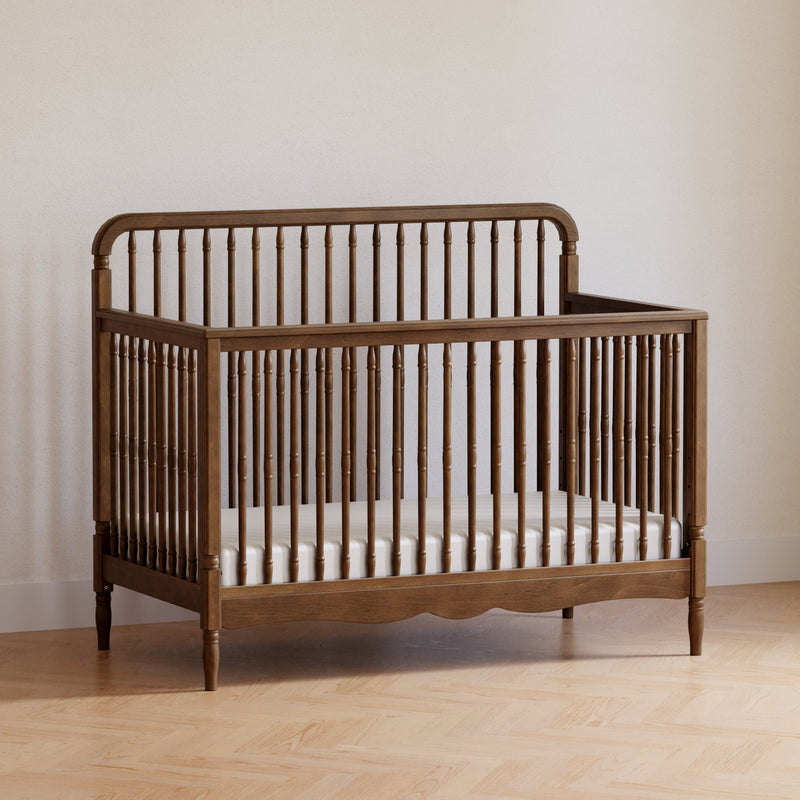 M7141NL,Liberty 4-in-1 Convertible Spindle Crib in Natural Walnut