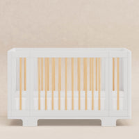 M23401WN,Yuzu 8-in-1 Convertible Crib w/All-Stages Conversion Kits in White/Natural