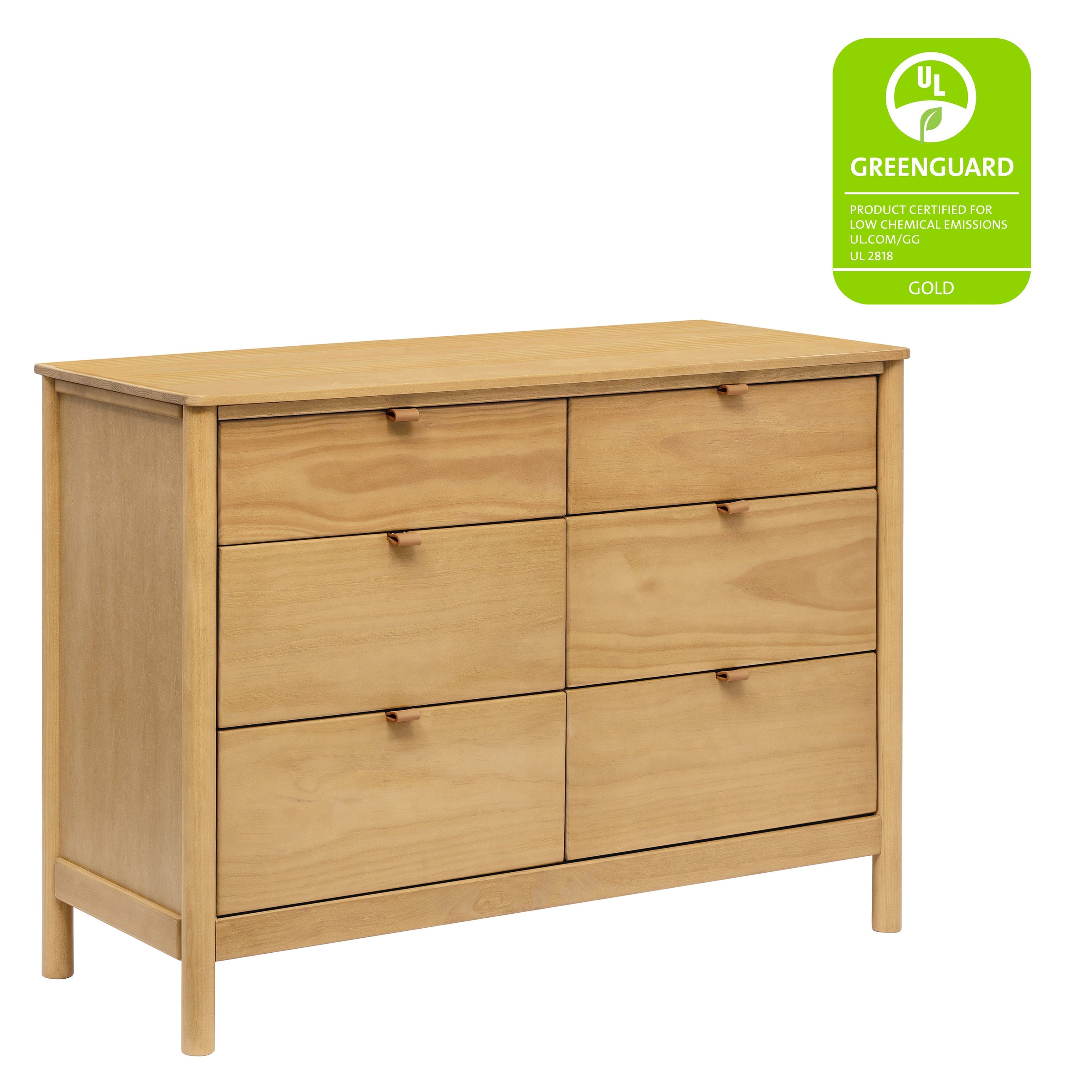 M25616HY,Bondi 6-Drawer Assembled Dresser in Honey