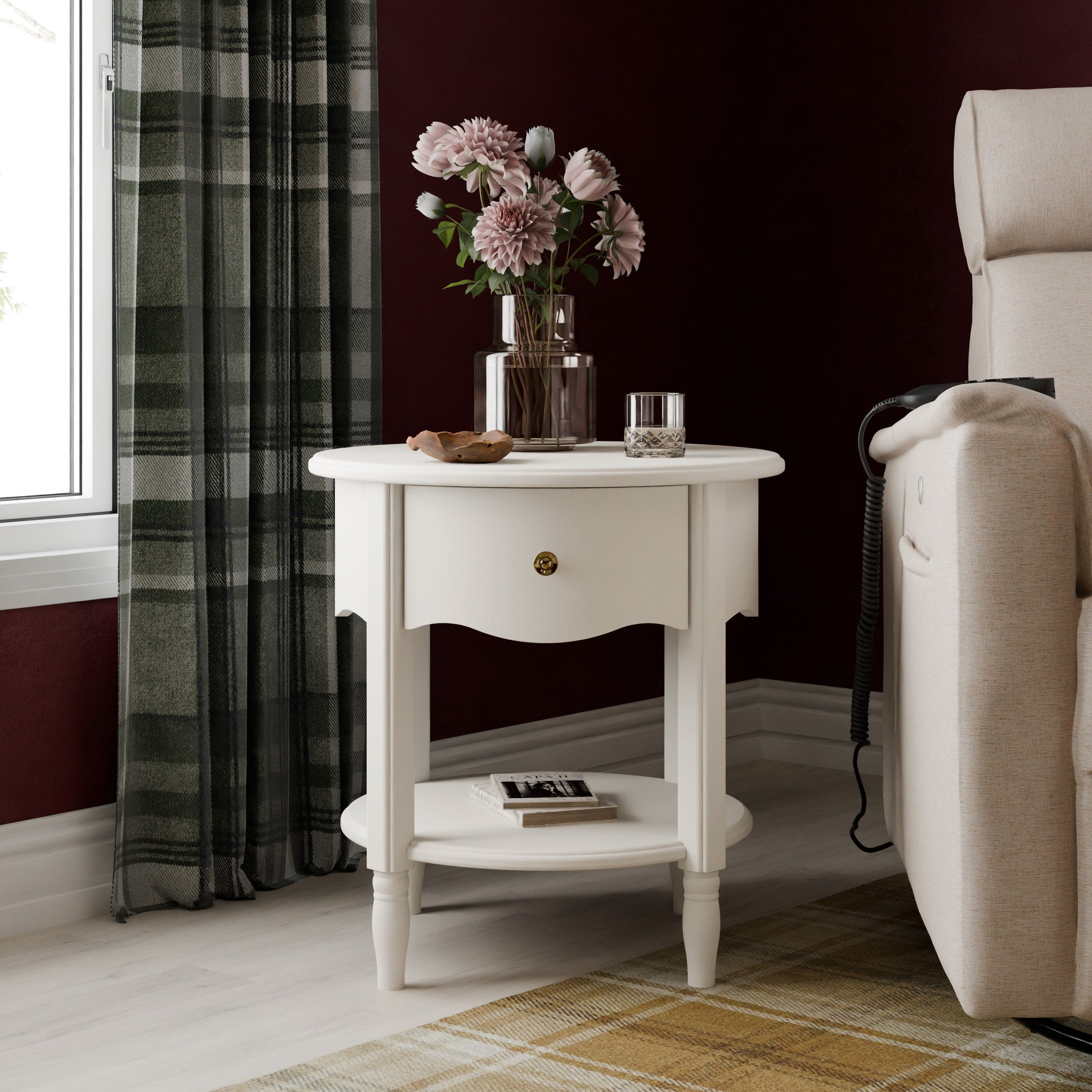 M7160RW,Liberty Assembled Nightstand in Warm White