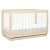 M8601KNX,Harlow 3-in-1 Convertible Crib w/Toddler Bed Conversion Kit in Washed Natural/